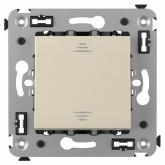 Выключатель одноклавишный в стену DKC Avanti, ванильная дымка