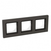 Рамка 3-местная EKF IP44 Эпика мокко