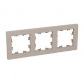 Рамка 3-местная EKF Эпика кремовая