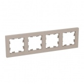 Рамка 4-местная EKF Эпика кремовая