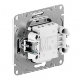 Механизм выключателя 2-клавишного EKF с подсветкой 10А Эпика кремовый