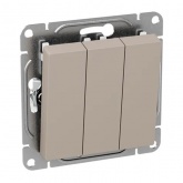 Механизм выключателя 3-клавишного EKF 10А Эпика кремовый