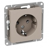 Механизм розетки EKF 2P+E 16А Эпика кремовый