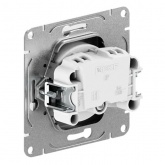 Механизм розетки EKF 2P без заземления 16А с защитными шторками Эпика кремовый