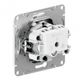 Механизм розетки EKF 2P+E 16А с защитными шторками с крышкой IP44 Эпика кремовый