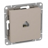 Механизм компьютерной розетки EKF RJ45 кат.5 Эпика кремовый