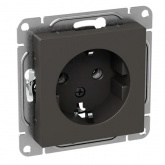 Механизм розетки EKF 2P+E 16А Эпика мокко