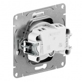 Механизм розетки EKF 2P без заземления 16А с защитными шторками Эпика мокко