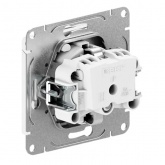 Механизм розетки EKF 2P+E 16А с защитными шторками с крышкой IP44 Эпика мокко