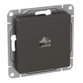 Механизм компьютерной розетки EKF RJ45 кат.5 Эпика мокко