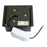 Светильник светодиодный Feron AL254 12W 4000K 960Lm 110° черный, грильято 89x89 мм с драйвером