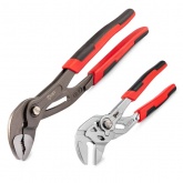 Набор переставных клещей КВТ НПК-02к Профи с кнопочной фиксацией 2 предмета 180мм и 250мм
