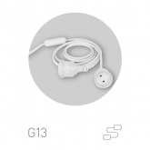 Патрон ЭРА FITO-Holder G13 IP65 mini для FITO ламп T8 G13 до 600 мм с выключателем, вилкой 1.5 м