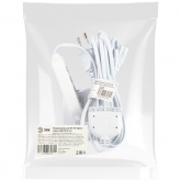 Разветвитель сетевой для FITO светильников ЭРА 3х IEC C7 3pin 2m+timer на 3 точки с таймером 4/8/12h