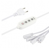 Разветвитель сетевой для FITO светильников ЭРА 4х IEC C7 3pin 2m+timer на 4 точки с таймером 4/8/12h