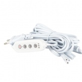 Разветвитель сетевой для FITO светильников ЭРА 4х IEC C7 3pin 2m+timer на 4 точки с таймером 4/8/12h