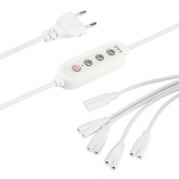 Разветвитель сетевой для FITO светильников ЭРА 5х IEC C7 2pin 2m+timer на 5 точек с таймером 9/12/15