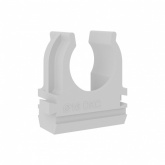 Держатель-клипса DKC для труб и гофры с защелкой 16 мм серый