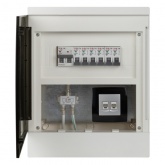 Шкаф мультимедийный комбинированный навесной ЭРА MultiBox bs-12s 12 модулей пластиковый IP41