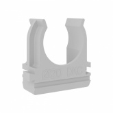 Держатель-клипса DKC для труб и гофры с защелкой 20 мм серый