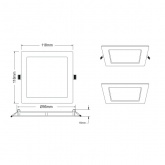 Светильник светодиодный квадратный ЭРА LED 2-6-6K 6W 6500K 220V (5055398685372)