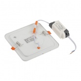 Светильник светодиодный квадратный ЭРА LED 2-9-6K LED 9W 6500K 220V d135 D145 (5055398673775)