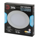 Светодиодный светильник ЭРА LED 1-18-6K/1 18W 6500K 220V круглый