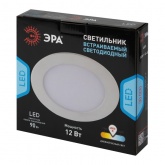 Светодиодный светильник ЭРА LED 1-12-4K/LM 12W 220V 4000K круглый 5056306009976