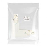 Коннектор для трехфазного шинопровода ЭРА STR-30-W-CN-LI типа LI угловой внутренний белый