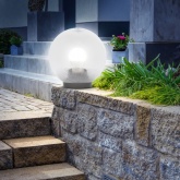 Светильник садово-парковый ЭРА НТУ 02-60-202 шар прозрачный призма D200mm Е27