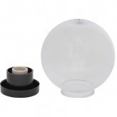 Светильник садово-парковый ЭРА НТУ 02-60-252 шар прозрачный призма D250mm Е27