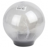 Светильник садово-парковый ЭРА НТУ 02-60-252 шар прозрачный призма D250mm Е27