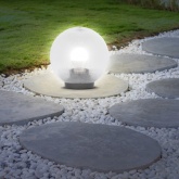 Светильник садово-парковый ЭРА НТУ 02-60-252 шар прозрачный призма D250mm Е27