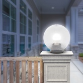 Светильник садово-парковый ЭРА НТУ 02-100-302 шар прозрачный призма D300mm Е27