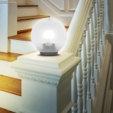 Светильник садово-парковый ЭРА НТУ 02-100-352 шар прозрачный призма D350mm Е27