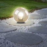 Светильник садово-парковый ЭРА НТУ 01-60-203 шар золотистый D200mm Е27