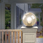 Светильник садово-парковый ЭРА НТУ 01-100-353 шар золотистый D350mm Е27