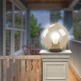 Светильник садово-парковый ЭРА НТУ 01-150-403 шар золотистый D400mm Е27