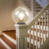 Светильник садово-парковый ЭРА НТУ 01-150-403 шар золотистый D400mm Е27