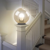 Светильник садово-парковый ЭРА НТУ 01-150-403 шар золотистый D400mm Е27