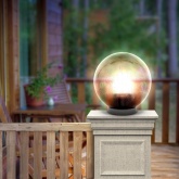 Светильник садово-парковый ЭРА НТУ 02-60-205 шар дымчатый призма D200mm Е27