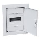 Щит встраиваемый КЭАЗ OptiBox Pro 8-VNR-IP40 8 модулей непрозрачная белая дверца IP40