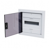 Щит встраиваемый КЭАЗ OptiBox Pro 12-VKR-IP40 12 модулей прозрачная черная дверца IP40