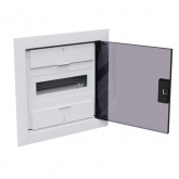 Щит встраиваемый КЭАЗ OptiBox Pro 12-VKR-IP40 12 модулей прозрачная черная дверца IP40