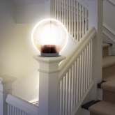 Светильник садово-парковый ЭРА НТУ 02-100-305 шар дымчатый призма D300mm Е27