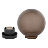 Светильник садово-парковый ЭРА НТУ 02-100-355 шар дымчатый призма D350mm Е27