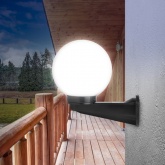 Светильник садово-парковый ЭРА НБУ 01-60-201 шар опал с настенным крепежом D200mm Е27