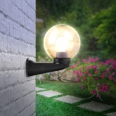 Светильник садово-парковый ЭРА НБУ 01-60-205 шар дымчатый с настенным крепежом D200mm Е27