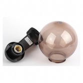 Светильник садово-парковый ЭРА НБУ 01-60-255 шар дымчатый с настенным крепежом D250mm Е27