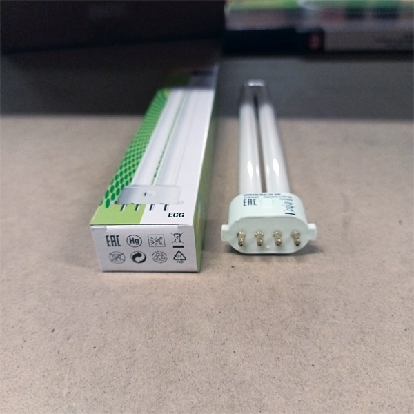 Компактная энергосберегающая лампа КЛЛ мощностью 11 Вт с цоколем 2G7 для светильников с ЭПРА